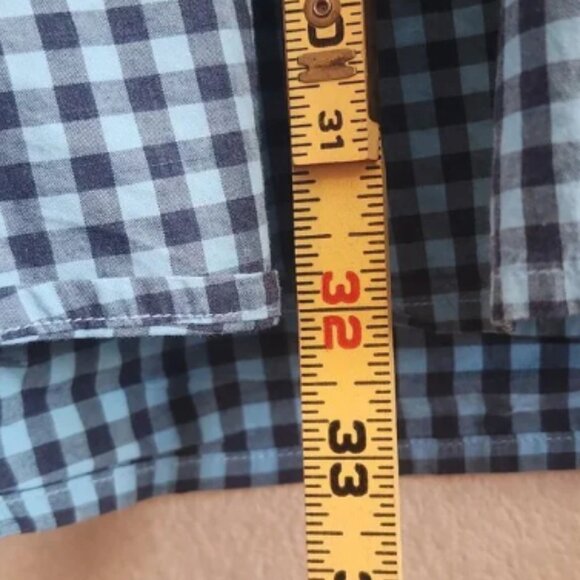 Tommy Bahama Shirt Mens 2XL Blue Check Button Up Long Sleeve Pima Cotton Casual - Picture 9 of 10